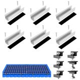 Kit de montage pour panneaux solaires sur toit plat