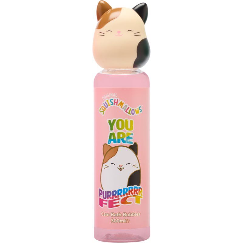 Corsair SQUISHMALLOWS Bubbelbad voor kinderen, verpakking van 3 stuks, 300 ml, Foxy Fruity, Cam Purrfect, Winston Feelin' Kaasjeskruid - Leuke verzamelbare karakterflessen met squishy tops