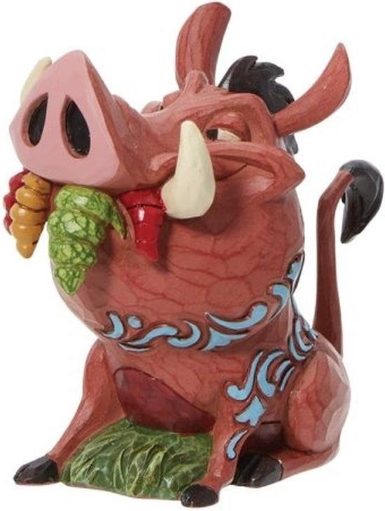 Disney Traditions - De Leeuwenkoning Pumbaa - 8 cm - Polyresin - Multi