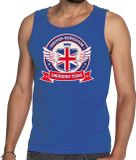 Bellatio Decorations Engeland Blauw Engeland drinking team tanktop / mouwloos shirt / tanktop / mouwloos shirt blauw heren - United Kingdom kleding L