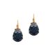 Otazu Lacrima Montana Crystal Oorbellen Goud & Blauw Messing Vrouwen