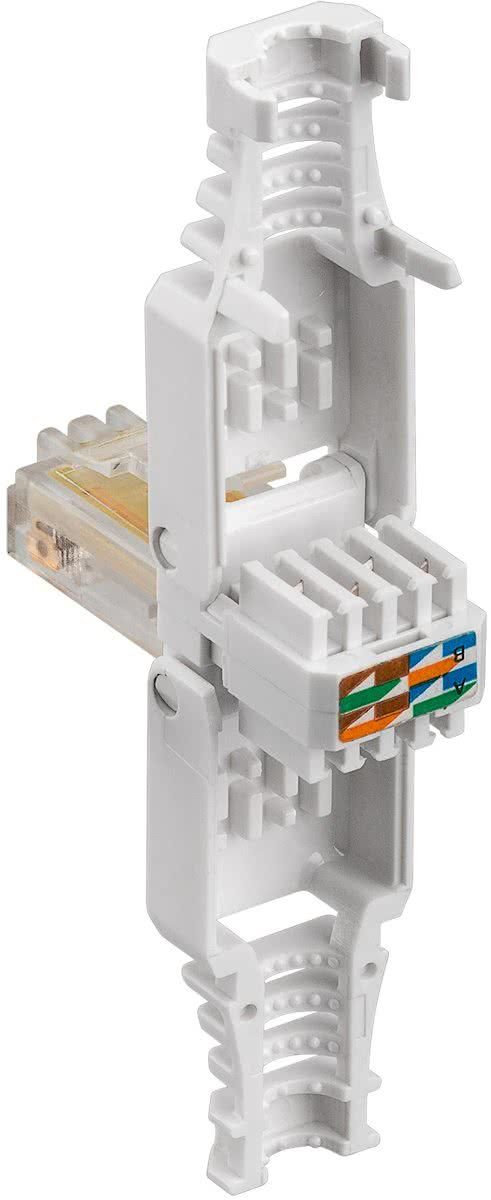 transmedia RJ45 toolless connector voor CAT5 UTP netwerkkabel