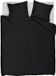 Beddinghouse Change dekbedovertrek - Coton satin - Uni - Deux personnes - 200x200/220 cm - Noir