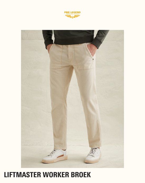 PME LEGEND Broek LIFTMASTER WORKER PME LEGEND BEIGE Maat 36