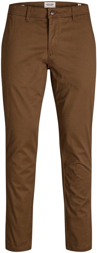 Jack & Jones Heren Broek Maat W30 X L32 Bruin Katoen