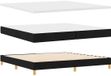 vidaXL Boxspring Bed met Hoofdeinde Zwart 200 x 200 cm Stof