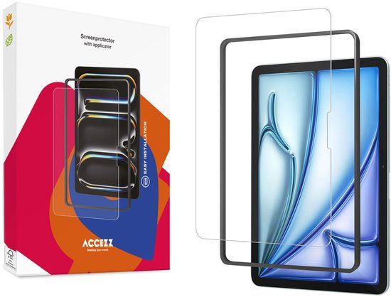 Accezz Tablet Screenprotector - Geschikt voor iPad Air 11 inch (2026) M4 / Air 11 inch (2025) M3 / Air 11 inch (2024) M2 - Premium Glass