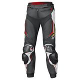 Held Grind II Zwart Wit Rood Leren Motorbroek - Broek