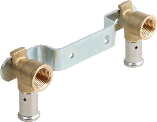 Henco pers muurplaatbeugel 1/2"x16mm 150mm