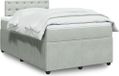 Maison Exclusive - Lit boxspring avec matelas gris clair 120x200 cm velours