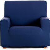 ECOMMERC3 Bi-elastische bankovertrek, ademend, maat 1-zits, precies passend, antislip, blauw