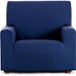 ECOMMERC3 Bi-elastische bankovertrek, ademend, maat 1-zits, precies passend, antislip, blauw
