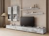 Mobistoxx BABEL Tv-meubel set 5 deuren beton met verlichting