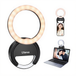 Ulanzi Anneau lumineux selfie 4 pouces pour téléphone et photographie, 3 températures de couleur (3000 K–7000 K), 5 niveaux d’éclairage, Anneau lumineux pour visioconférence sur ordinateur portable, diffusion en continu, maquillage, blog vidéo,