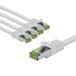 goobay 66591 CAT8.1 netwerkkabel in 5-delige set/patchkabel afgeschermd S/FTP/CU ethernetkabel, PiMF, LSZH, OFC/Cat 8.1 kabel met 40 Gbits/wit/5 x 5 m