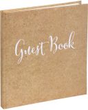 Exacompta 47236Z Gastenboek Hout Kraft Brun Vierkant 140 Pagina's