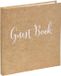 Exacompta 47236Z Gastenboek Hout Kraft Brun Vierkant 140 Pagina's