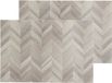 Secret de Gourmet set van 8 placemats - hout print hongaarse punt - PVC - 45 x 30 cm