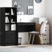 Maison Exclusive - Bureau, noir, aspect chêne, 70 x 40 x 76 cm