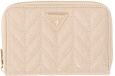 GUESS portemonnee Stacey SLG Zip Around Wallet Light Beige crème