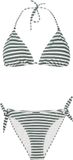 Protest Prtevans – Triangle bikini set Dames – Koordsluiting – Uitneembare vulling – Veggie Green – Gestreept – XXL