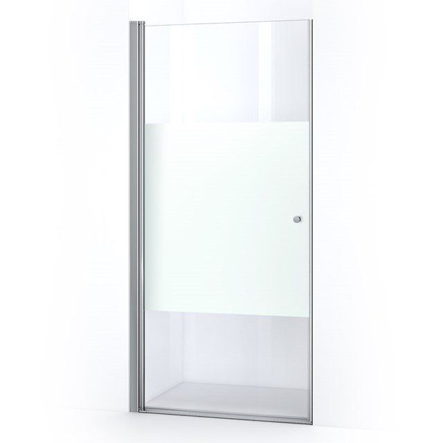 Maxaro Douchedeur Matte Strook 100cm Draaideur Zircon Comfort