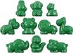 Merkloos Sandy Clay® Zandbakvormpjes Dieren - Kunststof - Groen - 4-7cm - 10 Stuks