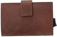 Strellson - E-cage Camden C-two Geldclip Leer Dunkelbraun Mannen RFID