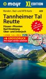Mayr KOMPASS Freytag & Berndt Mayr Wanderkarte Tannheimer Tal, Reutte, Füssen, Pfronten, Bad Hindelang, Ober- und Unterjoch, XL 1:25.000