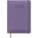 Dohe Kalender 2025, dag per pagina, A5, hardcover van kunstleer, paars