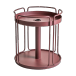 Brafab Table d'appoint et pied de parasol Shady Zin rouge