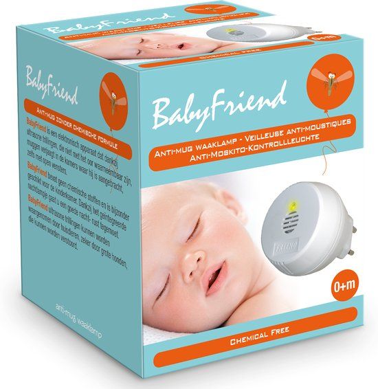 Vital Innovations Babyfriend Ecologisch Anti-Muggen Apparaat - Muggenstekker voor Baby - Met Nachtlampje - Wit