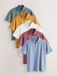 Next - Heren - Set van 5 jersey MotionFlex polo's met korte mouwen en standaard pasvorm - Blauw