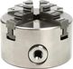 Mandrin - Autocentrant, 4 mors - Diamètre extérieur 100 mm - Plage de serrage 30–90 mm - Fonte/acier - Manuel - Argenté