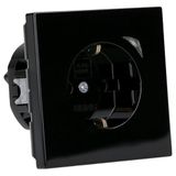 JUNG HOME SCHUKO® wandcontactdoos Energy, 16 A 250 V ~, met functie-indicatie, SAFETY+, serie LS, zwart BT LS 1521 SE SW