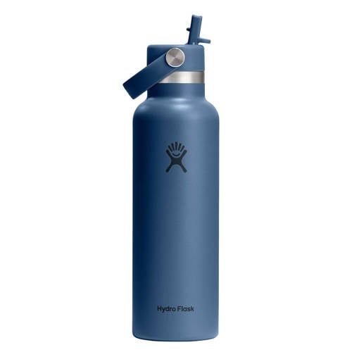 Hydro Flask – Standard Flex Straw Cap 621 ml (21 oz) Bottle – Roestvrij Staal, Lekdicht, Bekerhouder Compatibel – Geïsoleerd 24 Uur Koud – Harbor Blue