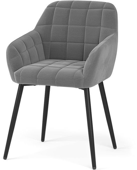Vicco Relio Eetkamerstoel – 53.5 x 55.5 cm Grijs
