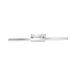 Nova Luce Modena - miroir lumineux - 49 x 7,5 x 6,5 cm - 12W LED inclus - IP44 - chrome
