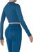 Xtreme Sport crop top dames lange mouwen blauw L