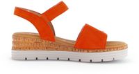 Gabor 62.700.23 Plateau Sandalen Dames Oranje Suède
