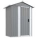 vidaXL Tuinschuur 975 mm Breed 1770 mm Hoog Staal Grijs