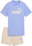 Puma Ess No.1 Logo Tee And Shorts Set G - Fashion Wear - Kinderen - Paars