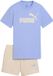 Puma Ess No.1 Logo Tee And Shorts Set G - Fashion Wear - Kinderen - Paars