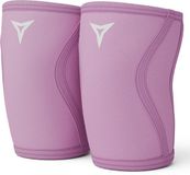 Breaking Limits Roze Knee Sleeves Powerlifting – Voor Fitness & Crossfit – Knie Brace – 7MM – Zwart – 2 Stuks – Maat (M)