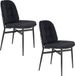 Dutchbone Jade Eetkamerstoelen Blauw - Set van 2