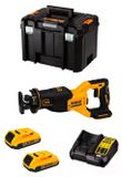 DeWALT Accuslingerzaag DCS382D2T (2 x 2,0 Ah accu's + oplader DCB107 + TSTAK VI opbergbox)