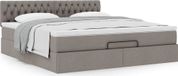 Maison Exclusive - Cadre de lit ottoman avec matelas taupe 160x200cm textile
