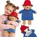 Paddington Rubberen kruik met ZACHTE hoes, GROOT! waterverwarmer in hoes, Mascotte 750 ml