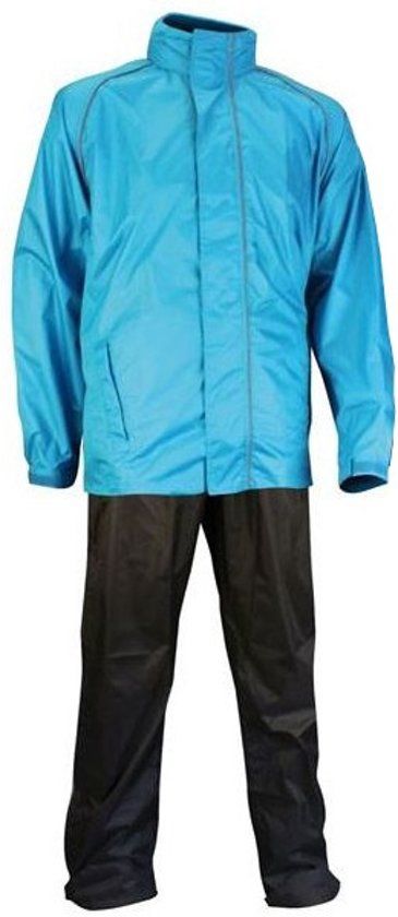 Ralka Comfort Regenpak Volwassenen Unisex Maat S Azuurblauw/Antraciet