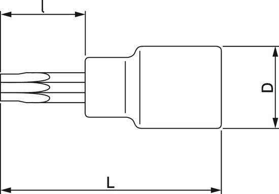 Bahco Schroevendraaierdopsleutel 1/2" Torx - T30